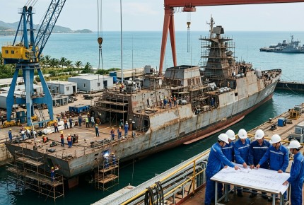 Vietnam Begins Building Its Largest Domestic Anti-Submarine Warship