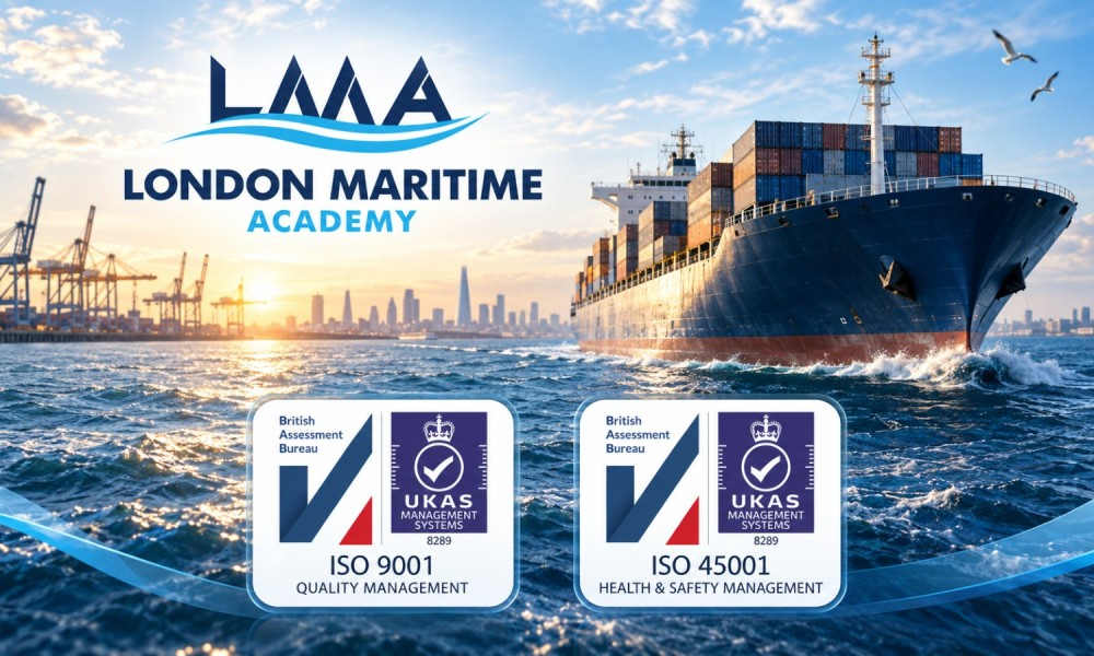 London Maritime Academy Achieves ISO 9001 & ISO 45001 Certification